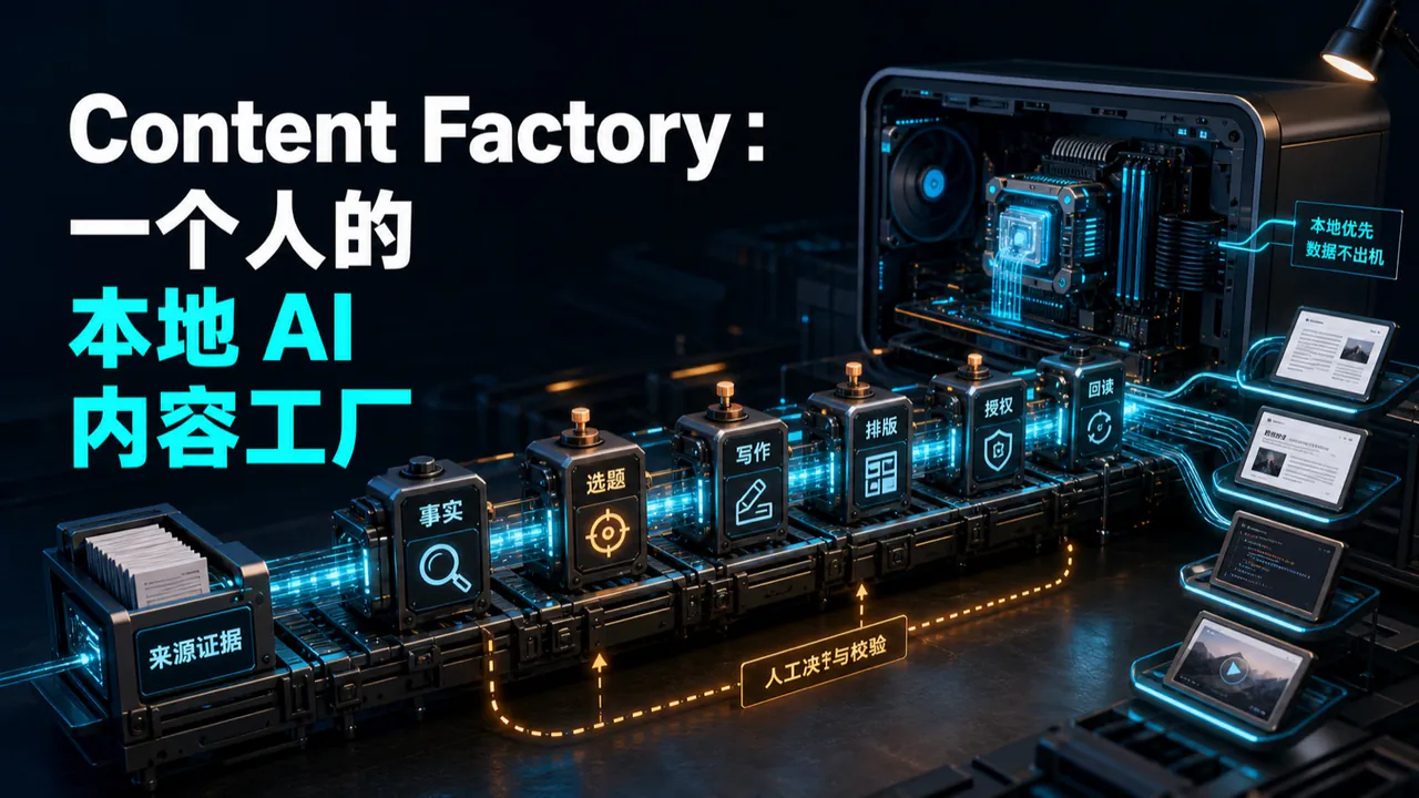 Content Factory：一个人的本地 AI 内容工厂