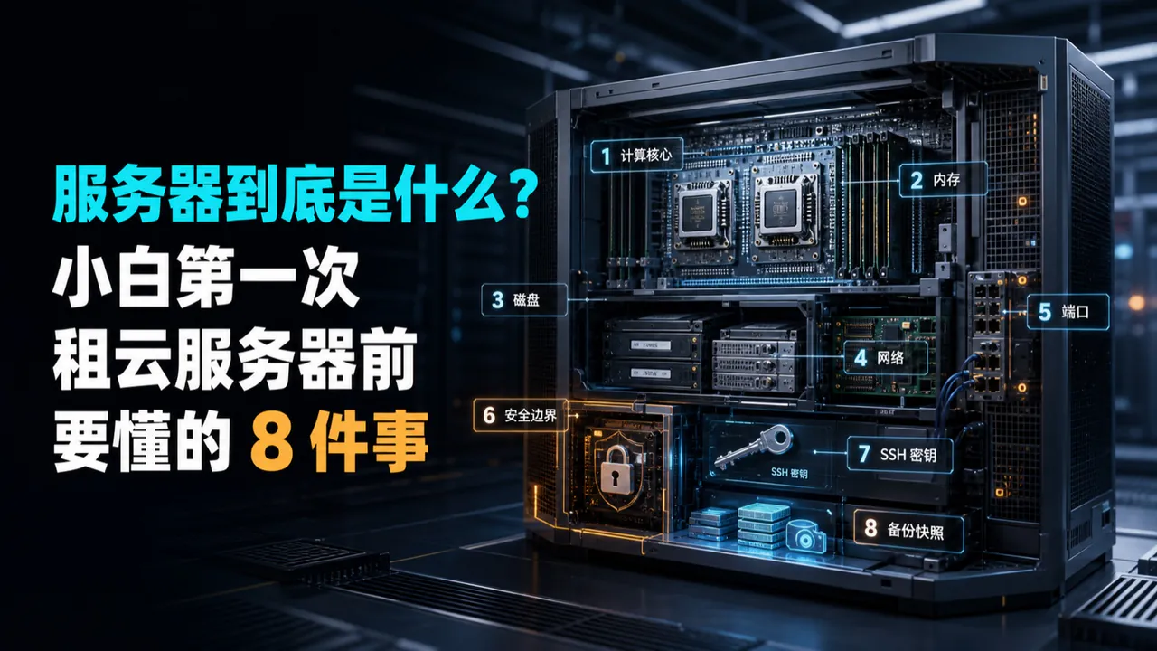 服务器到底是什么？小白第一次租云服务器前要懂的 8 件事