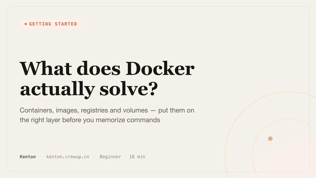 What Does Docker Actually Solve? A Container Intro for Beginners — Kenton Blog
