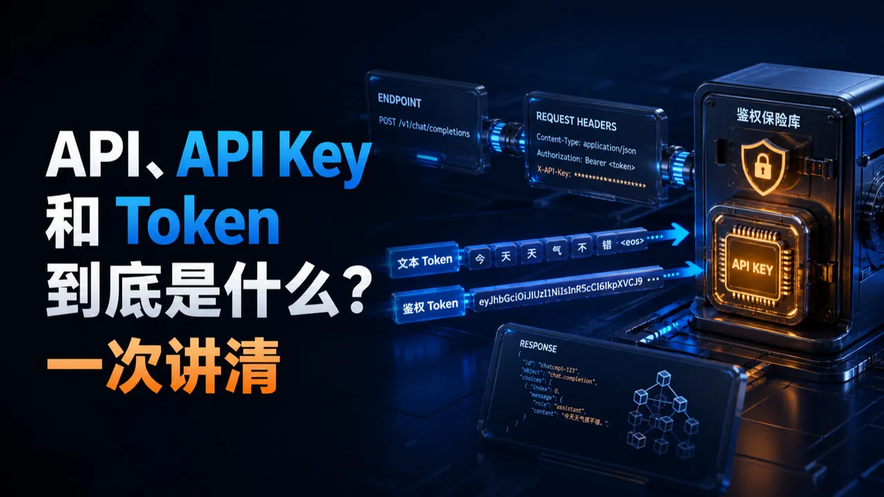 API、API Key 和 Token 到底是什么？一次讲清