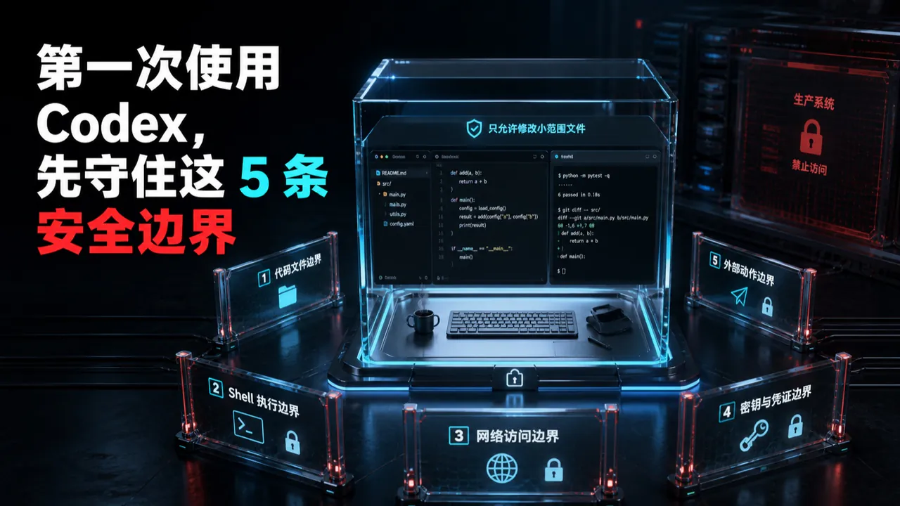 第一次使用 Codex，先守住这 5 条安全边界